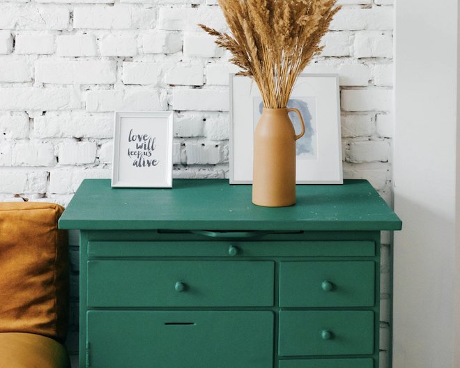 Modern drawers in a stylish room